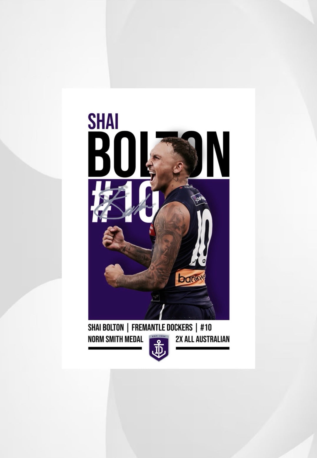 Shai Bolton | Fremantle AFL Poster