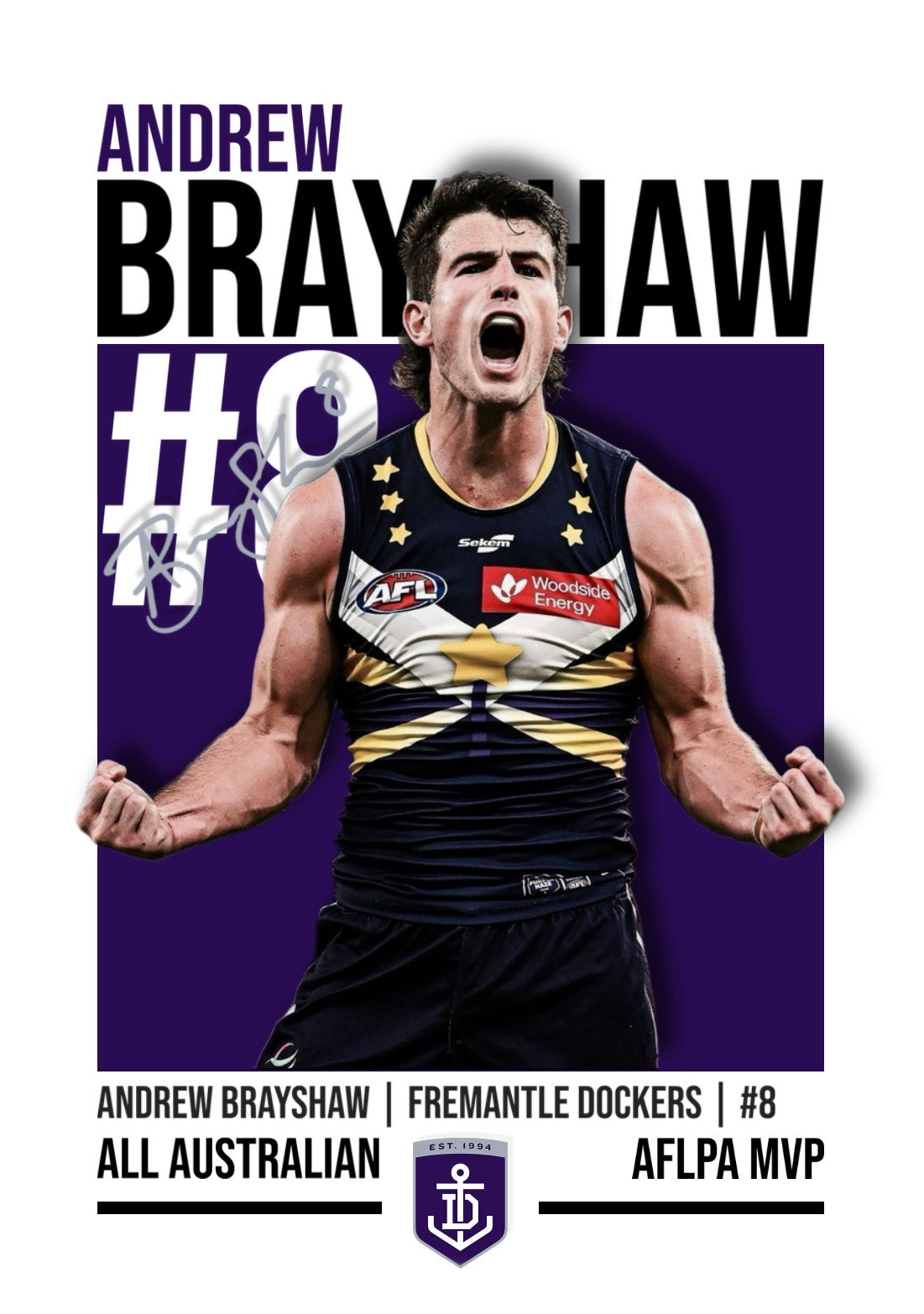 Fremantle Bundle | Brayshaw, Reid, Voss, Jackson AFL Poster Value Pack