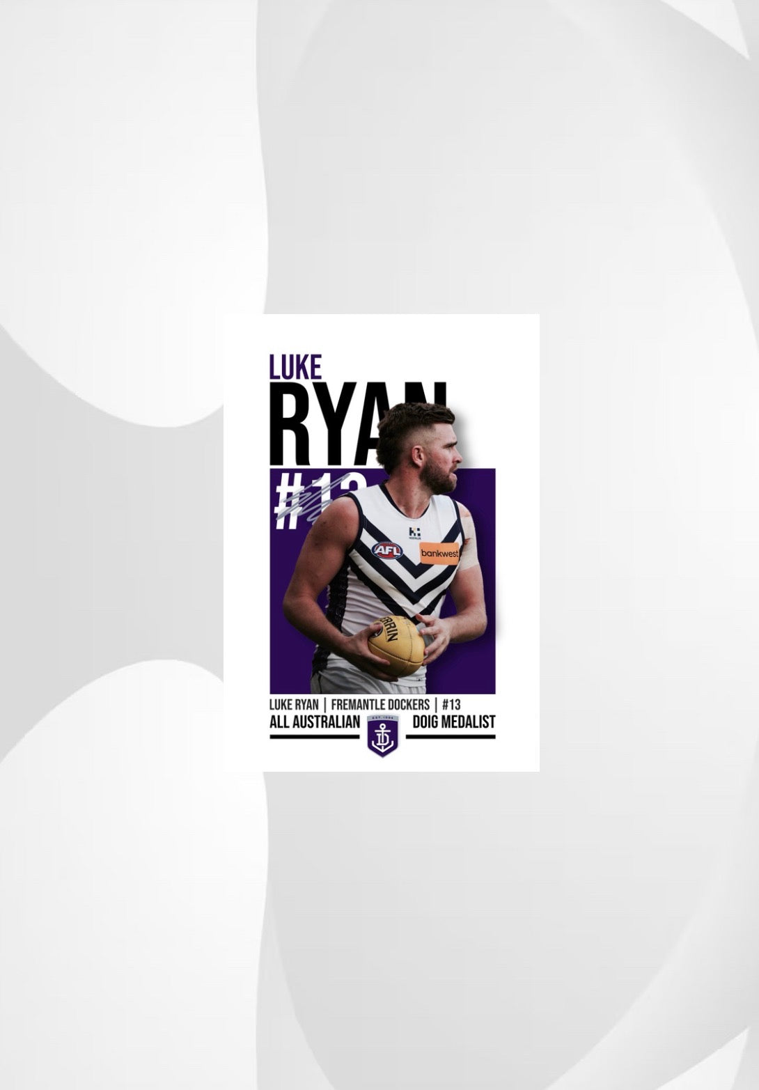 Luke Ryan | Fremantle AFL Poster