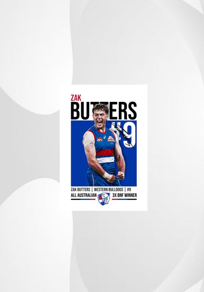 Zak Butters | Western Bulldogs AFL Poster