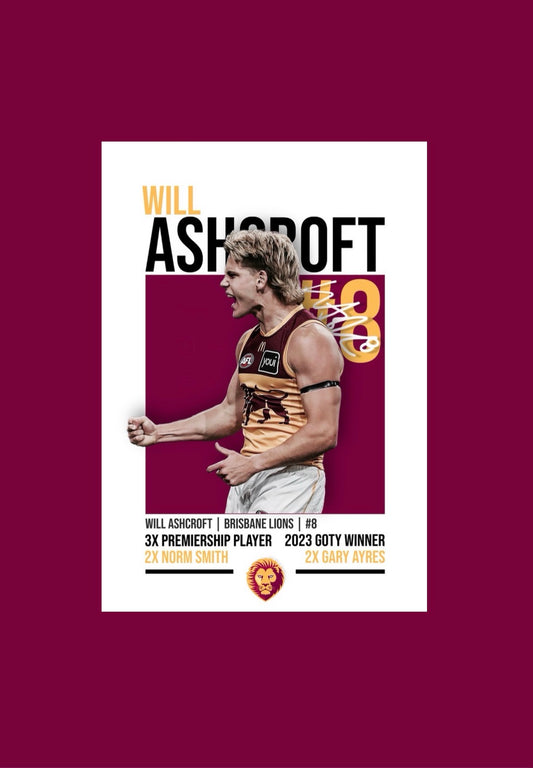 Will Ashcroft | Brisbane Lions Poster