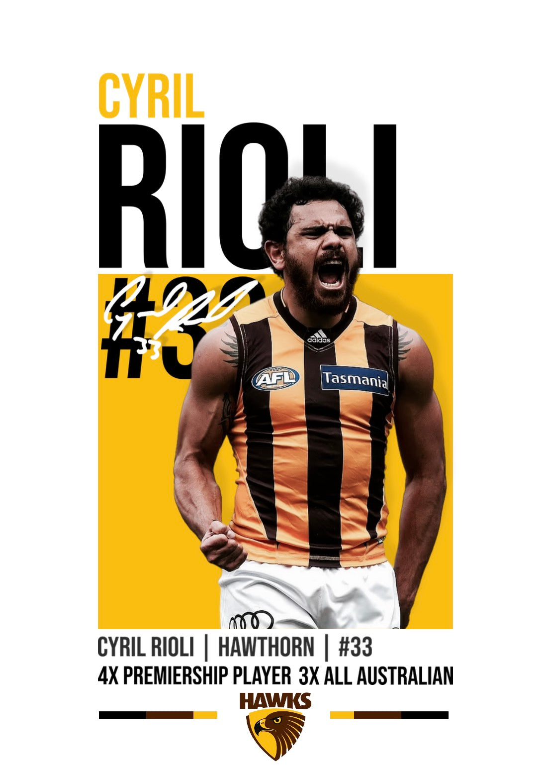 Cyril Rioli Poster (Digital)
