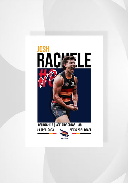 Josh Rachele | Adelaide Crows AFL Poster