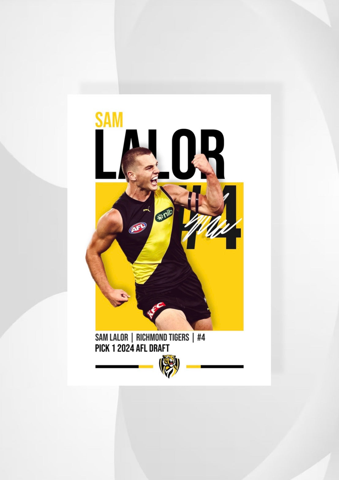 Sam Lalor | Richmond AFL Poster