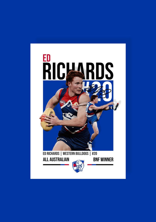 Ed Richards | Western Bulldogs AFL Poster