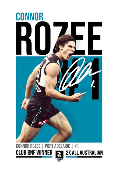 Connor Rozee | Port Adelaide AFL Poster