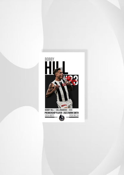 Bobby Hill | Collingwood AFL Poster