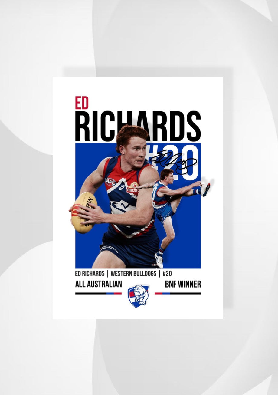 Ed Richards | Western Bulldogs AFL Poster