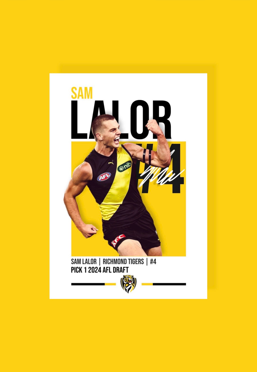 Sam Lalor | Richmond AFL Poster