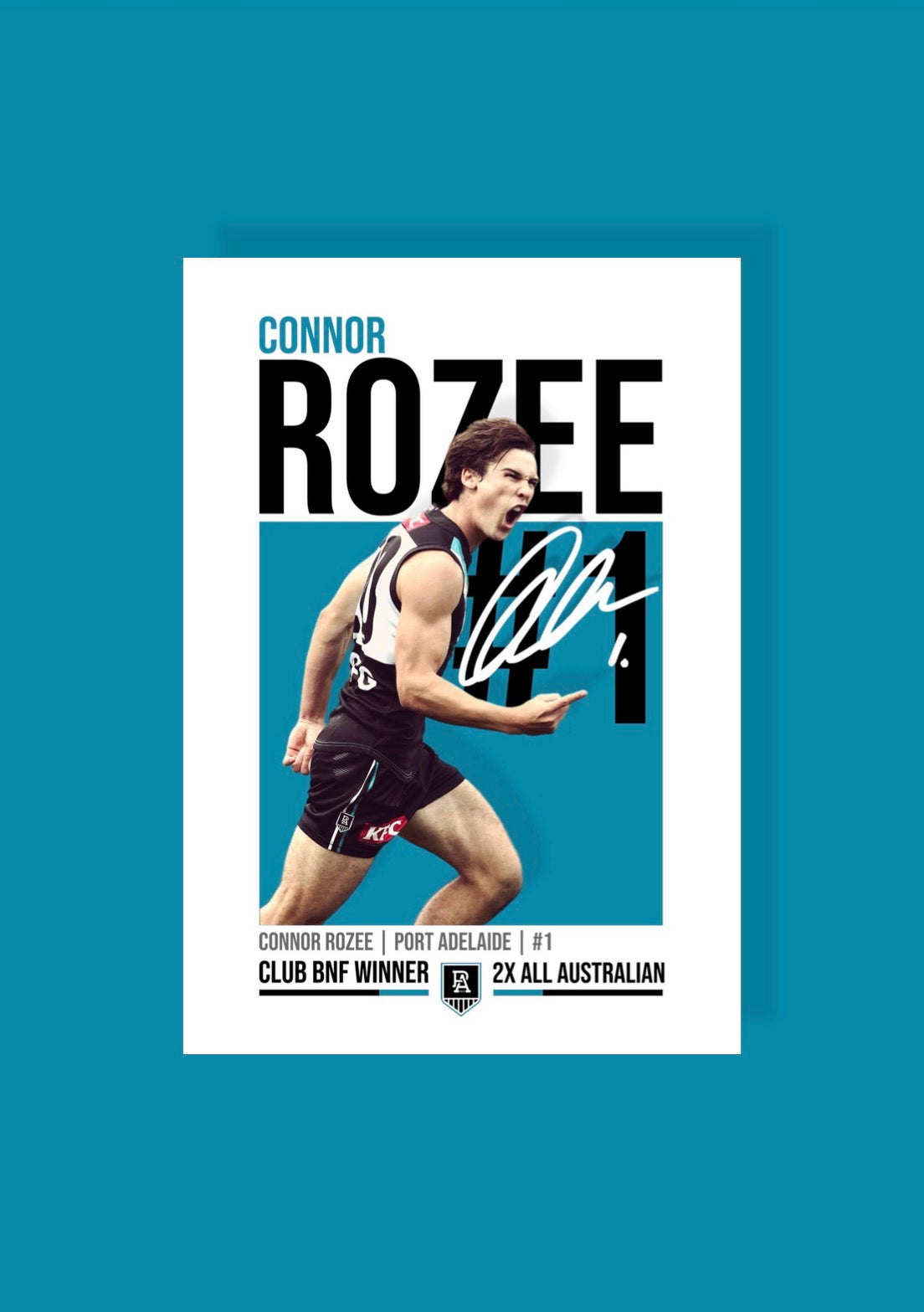 Connor Rozee | Port Adelaide AFL Poster
