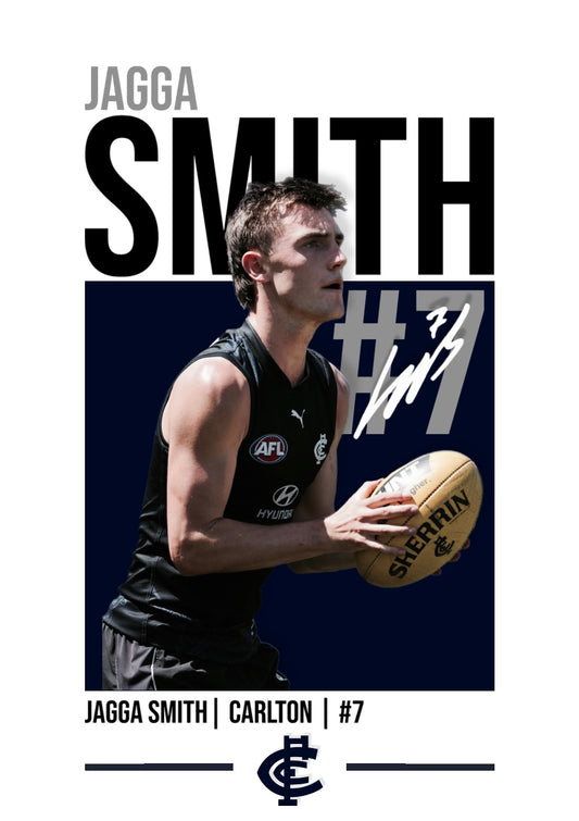 Jagga Smith | Carlton AFL Poster