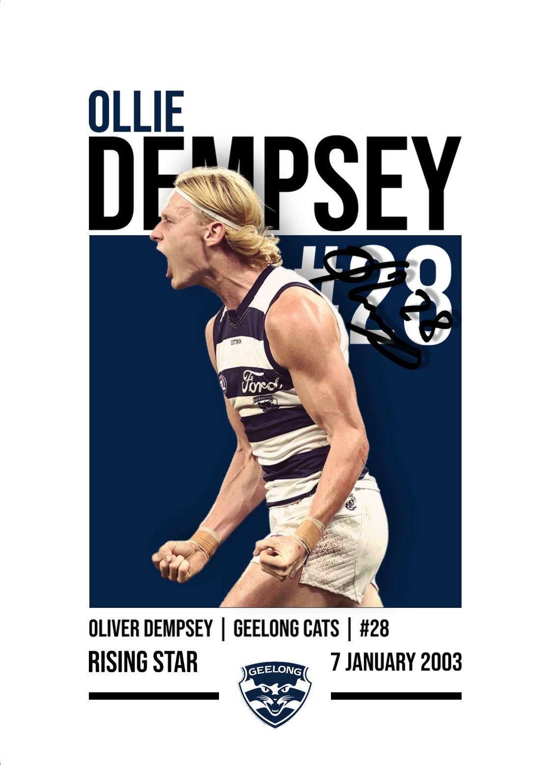 Oliver Dempsey | Geelong AFL Poster