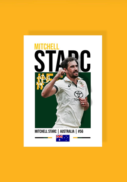 Mitchell Starc | Australia Cricket Poster