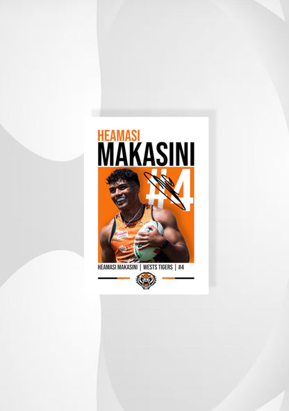 Heamasi Makasini | Wests Tigers NRL Poster