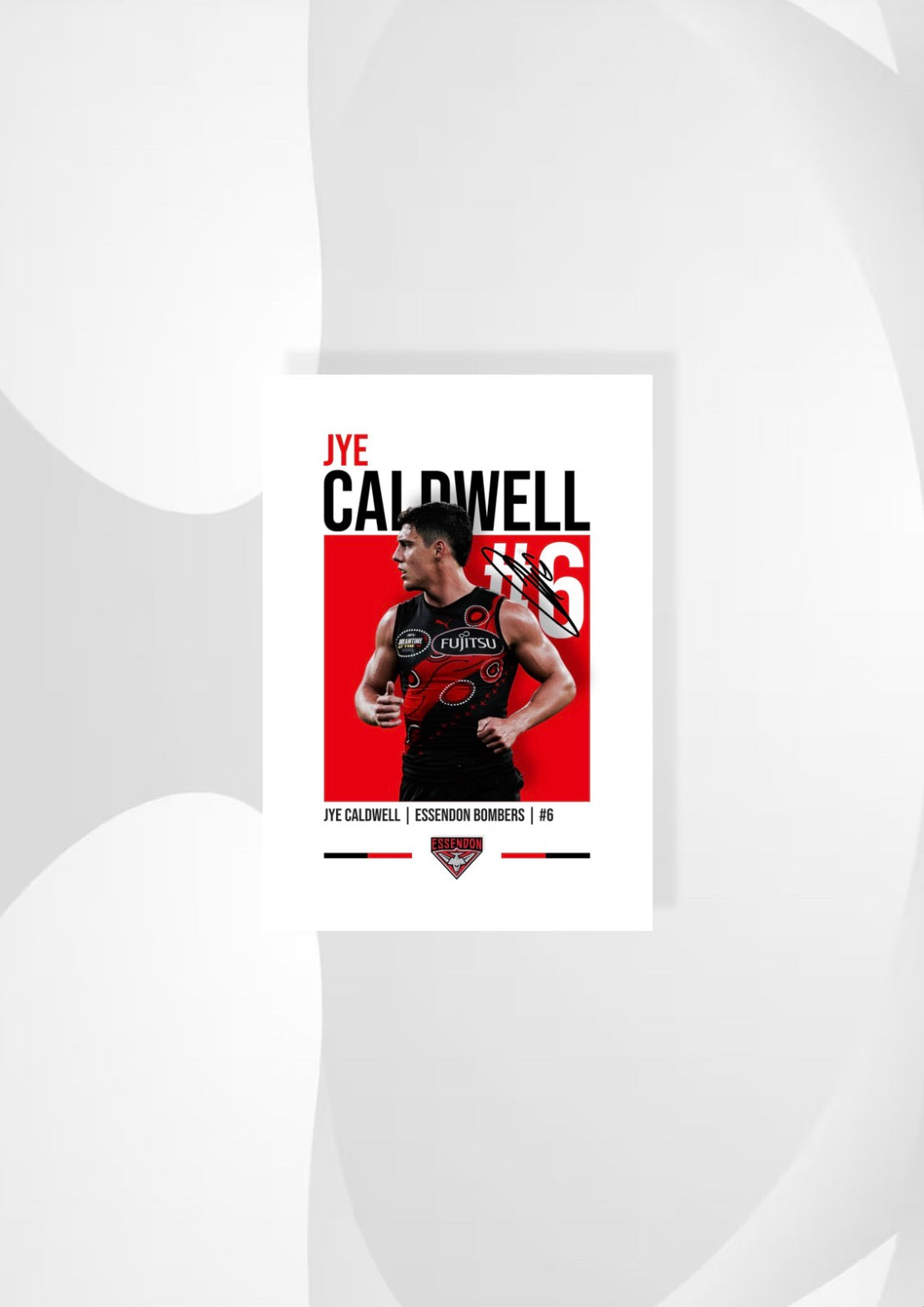 Jye Caldwell | Essendon AFL Poster