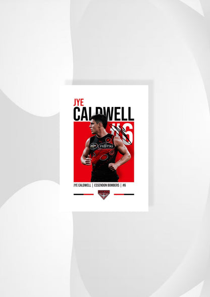 Jye Caldwell | Essendon AFL Poster