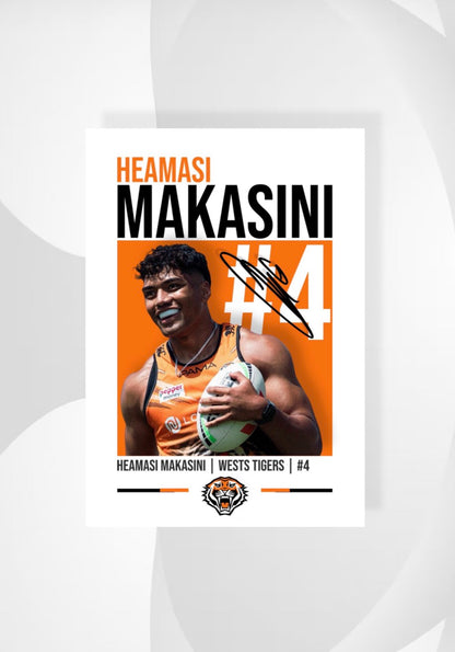 Heamasi Makasini | Wests Tigers NRL Poster