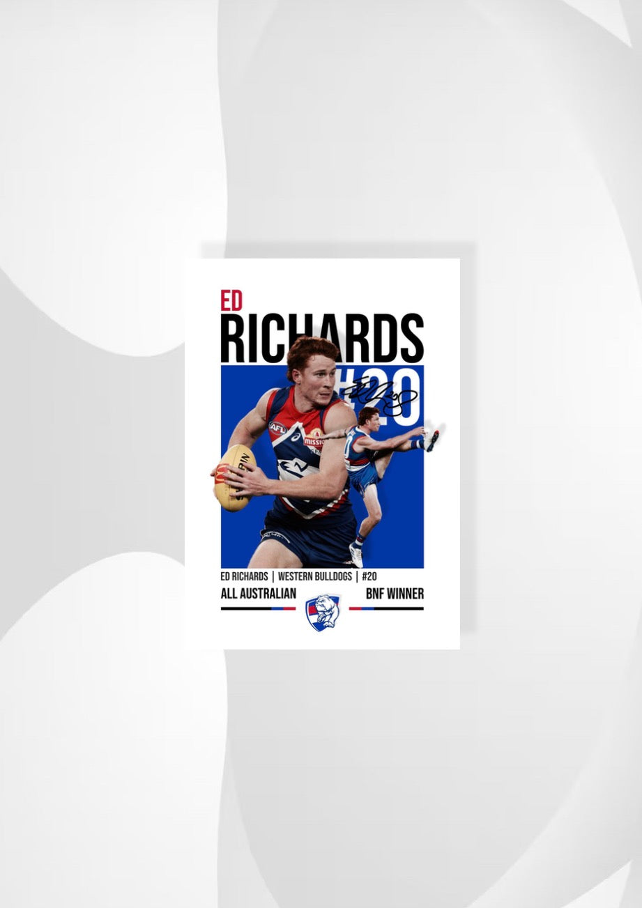 Ed Richards | Western Bulldogs AFL Poster