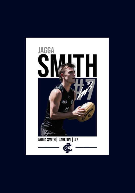 Jagga Smith | Carlton AFL Poster